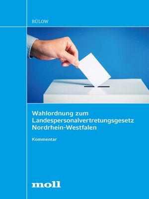 cover image of Wahlordnung zum Landespersonalvertretungsgesetz Nordrhein-Westfalen